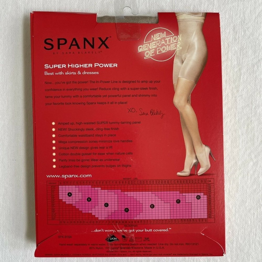 SPANX Super High Power In-power Line Size E Nude1 NEW - Picture 4 of 6